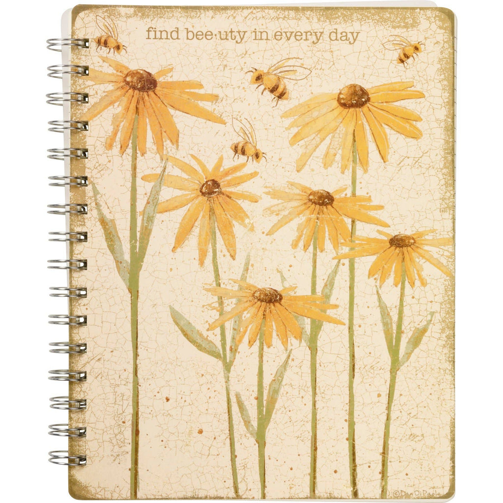 Find Beeuty In Every Day Spiral Notebook
