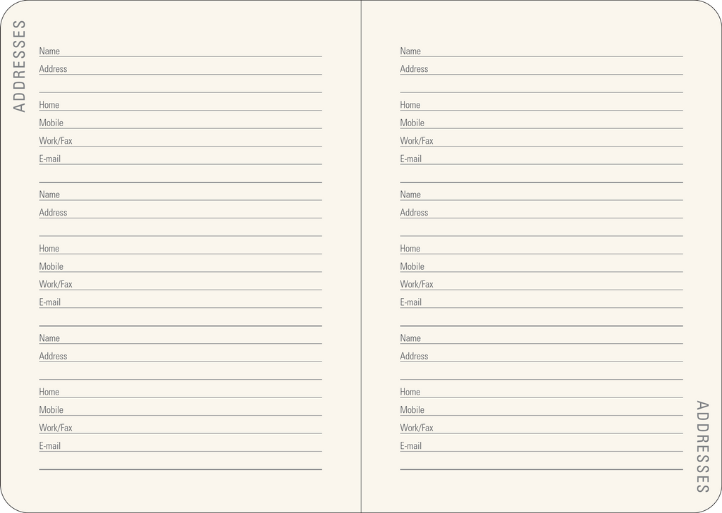 2026 Falling Blossoms Weekly Planner