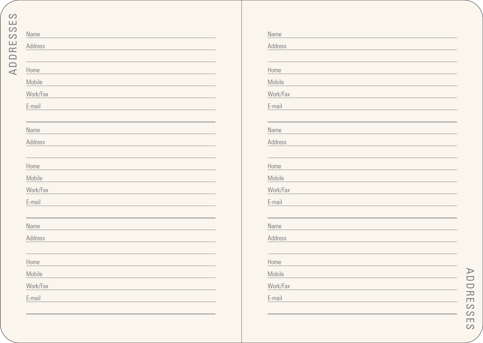 2026 Falling Blossoms Weekly Planner