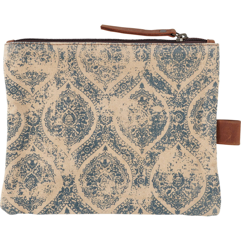 Indigo Zipper Pouch