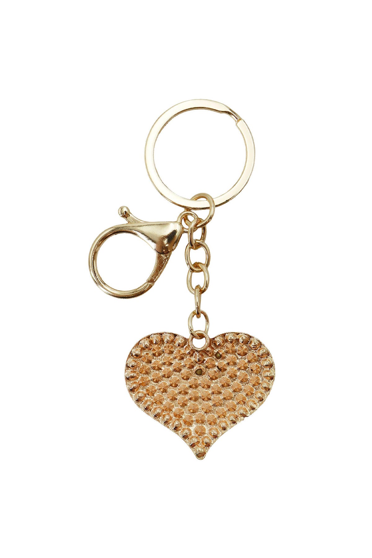 Bling Rhinestone Classic Heart Keychain