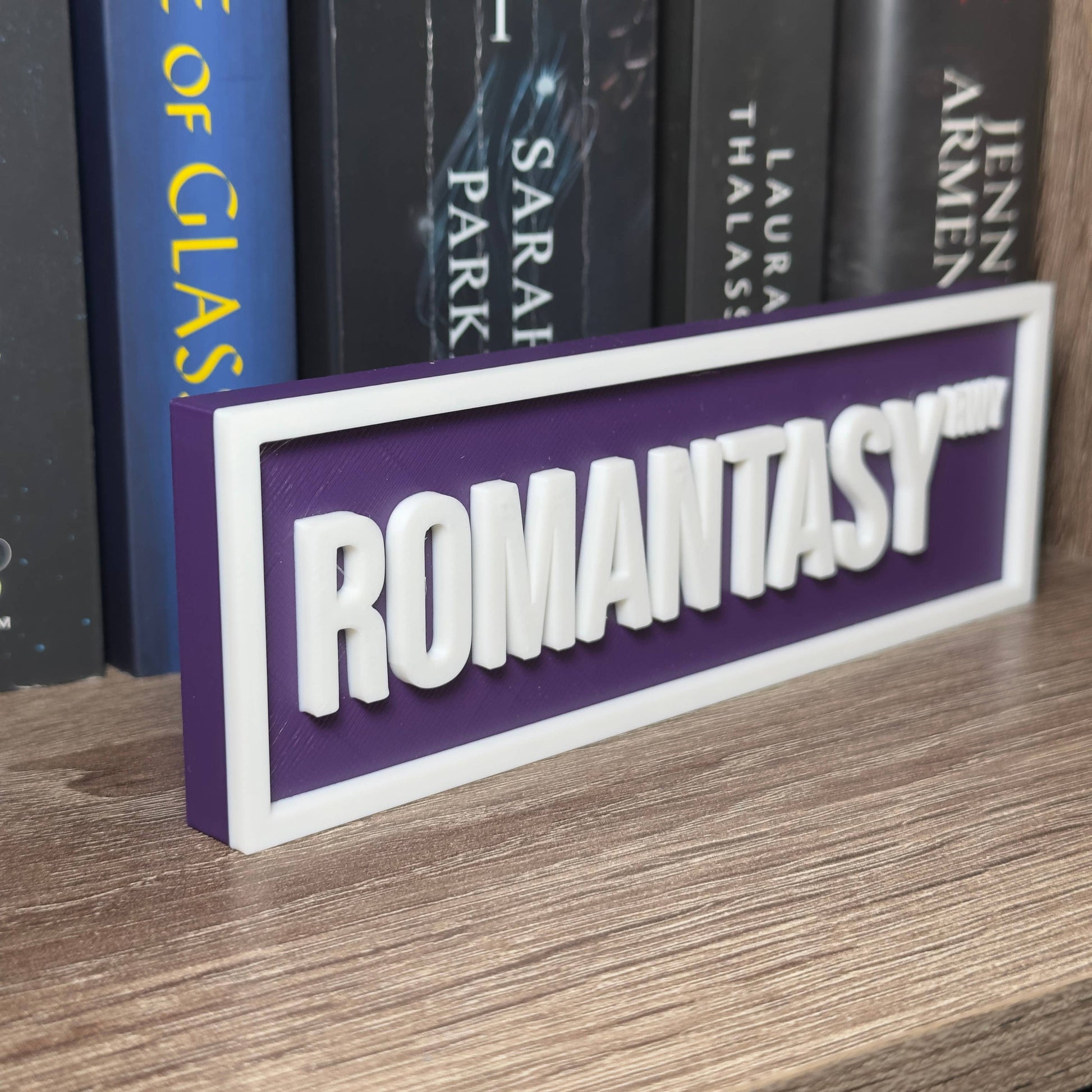 Romantasy Street Sign | Bookshelf Decor