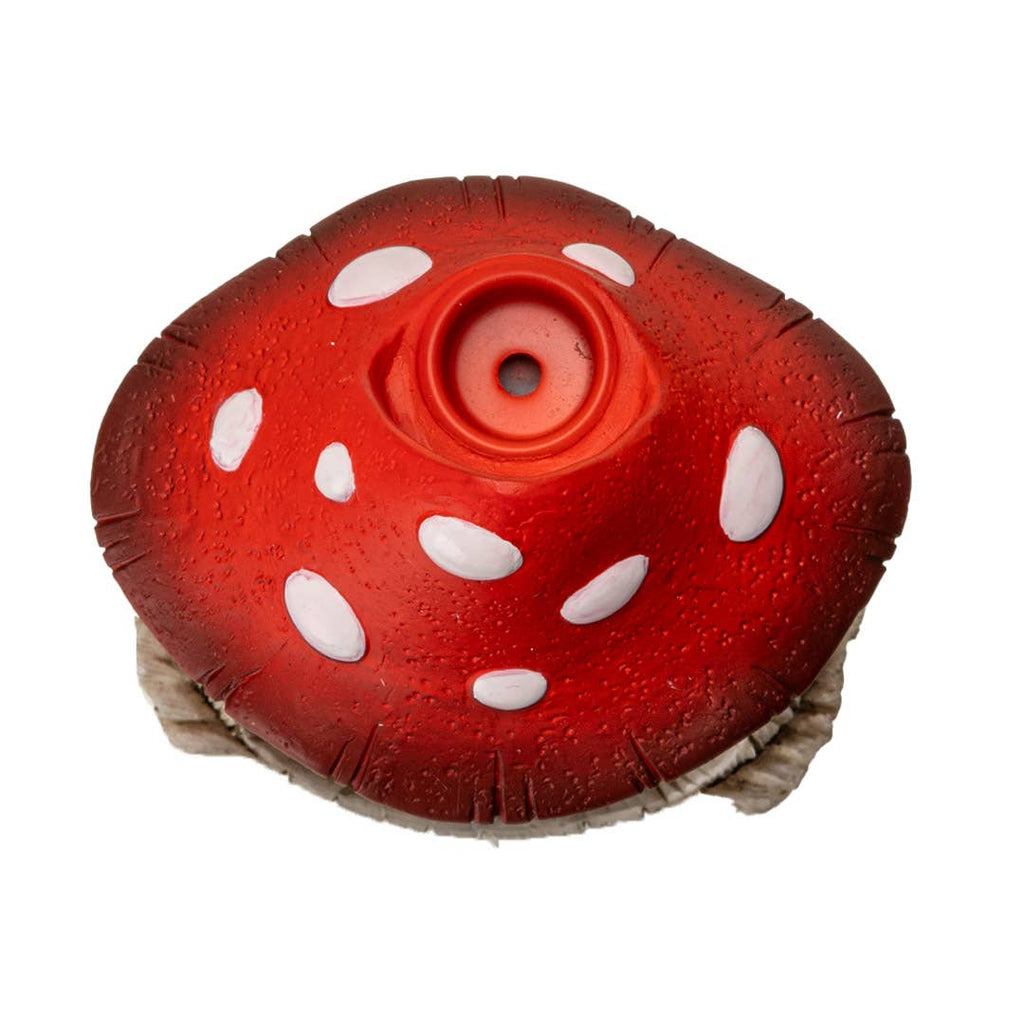 Toadstool Mushroom Backflow Waterfall Incense Burner