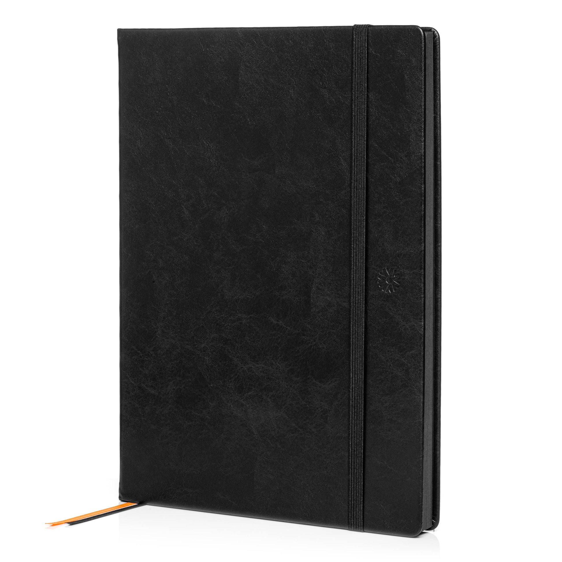 Pitch Black Dotted Journal | All Black Paper Notebook