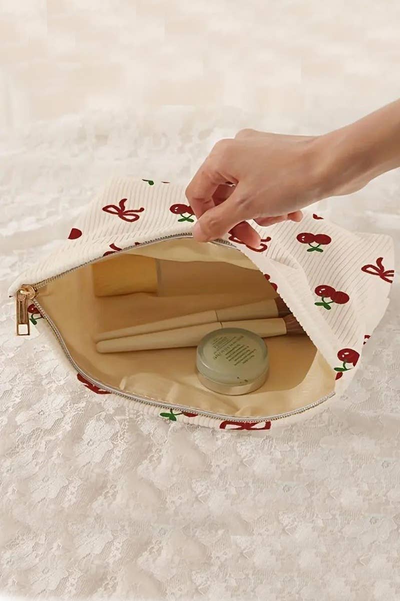 ,, SI-27948 Bowknot Pattern Makeup Cosmetic Clutch Bag