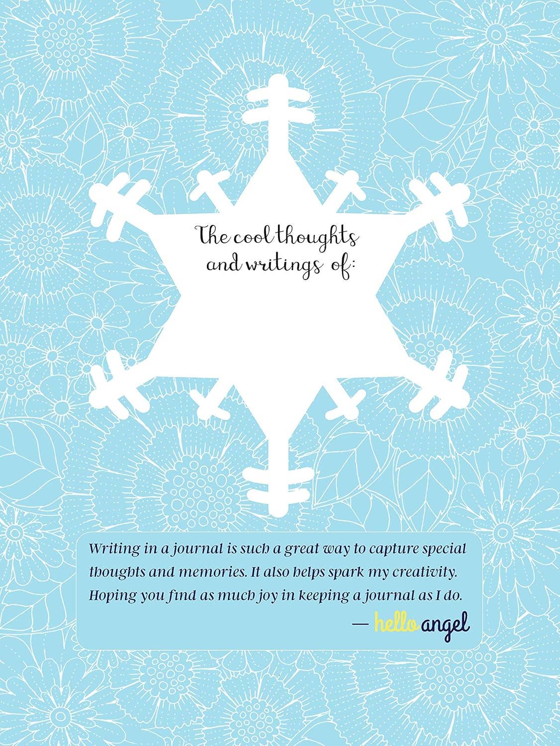 Hello Angel Lined Journal Skates