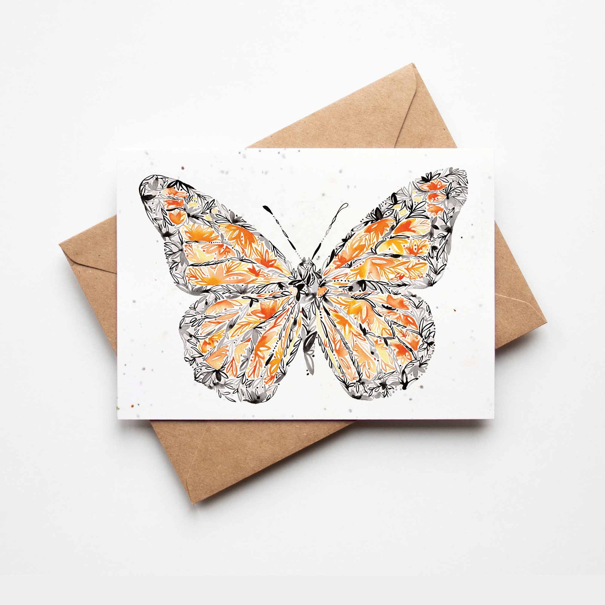 Monarch Butterfly Plantable Greeting Card