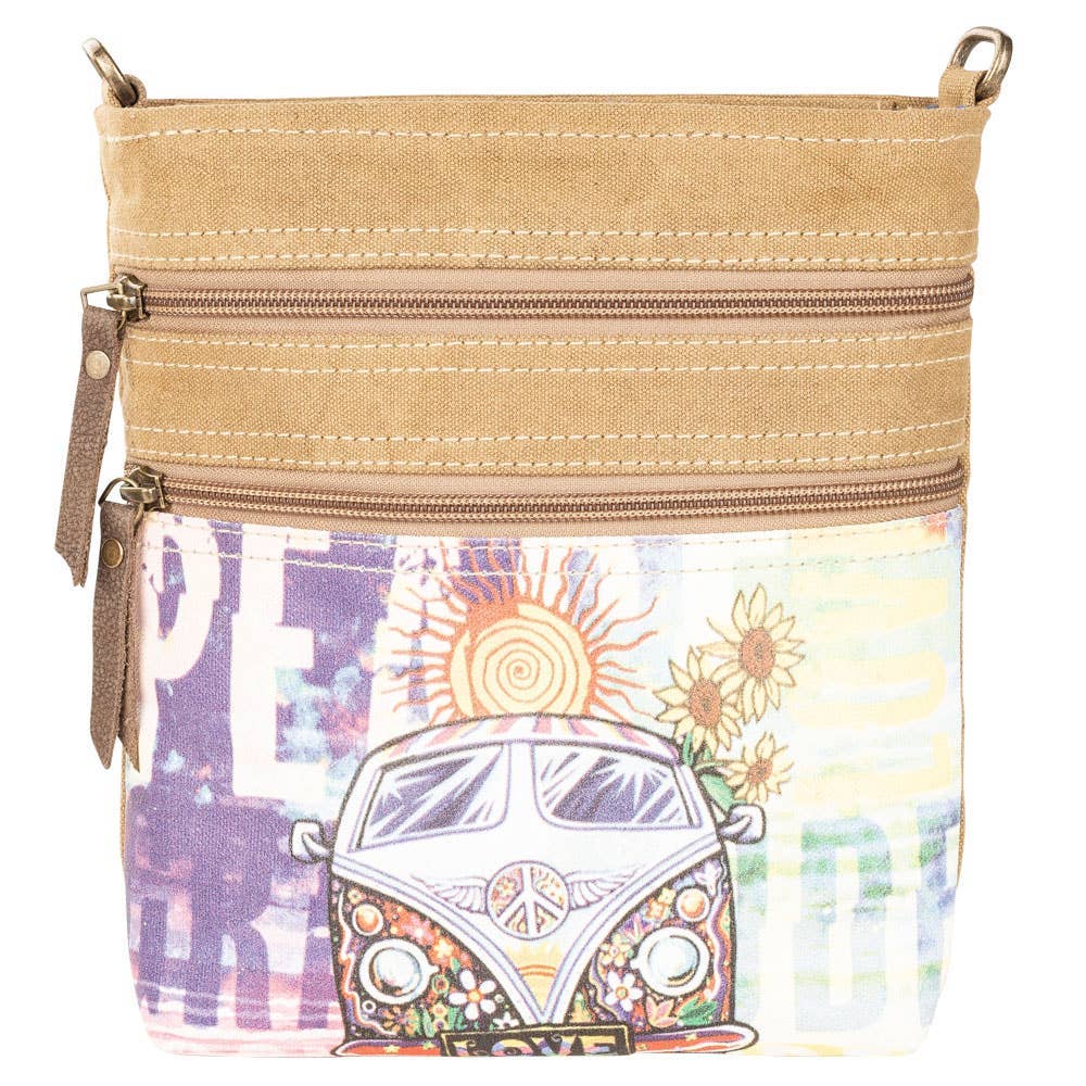 Peace & Love Bus Crossbody