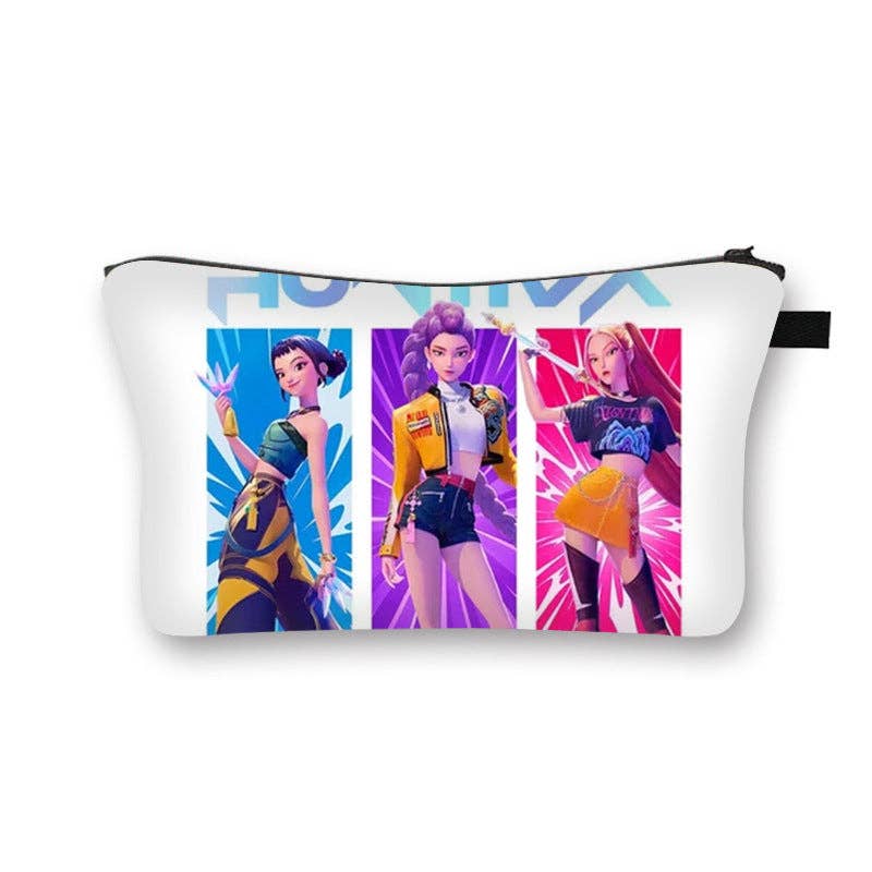 KPOP demon hunters cosmetic bag portable toiletry bag