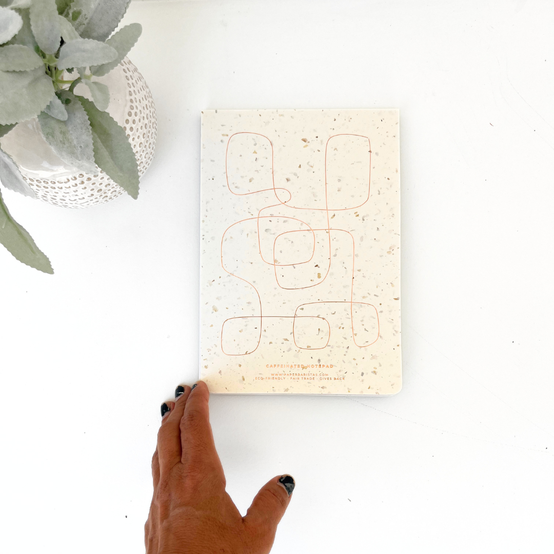 Journal Notebook Notepad | Recycle Coffee Bean Grounds Paper