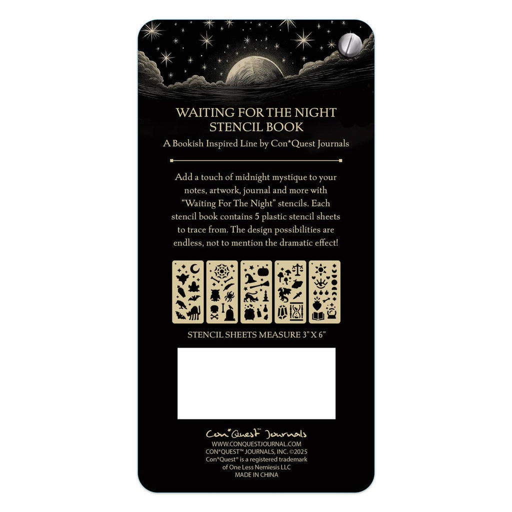 Waiting for the Night Stencil Book (5-Page)