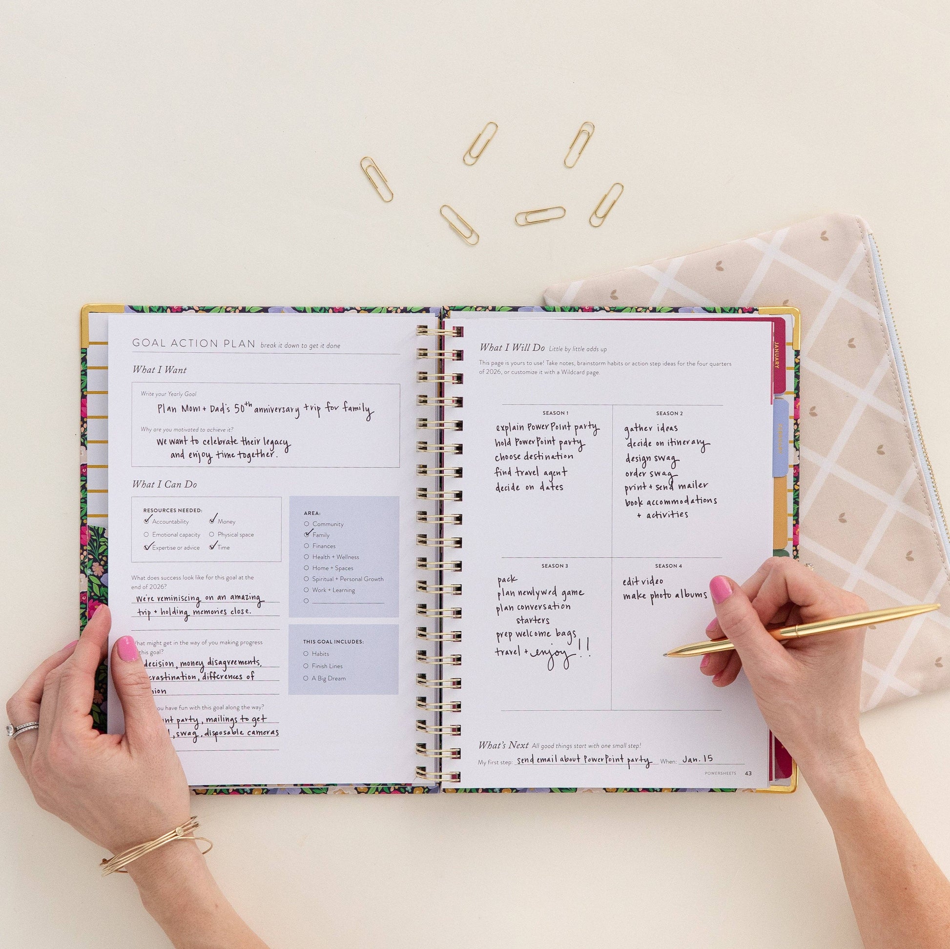2026 One-Year PowerSheets® Goal Planner | Leaf