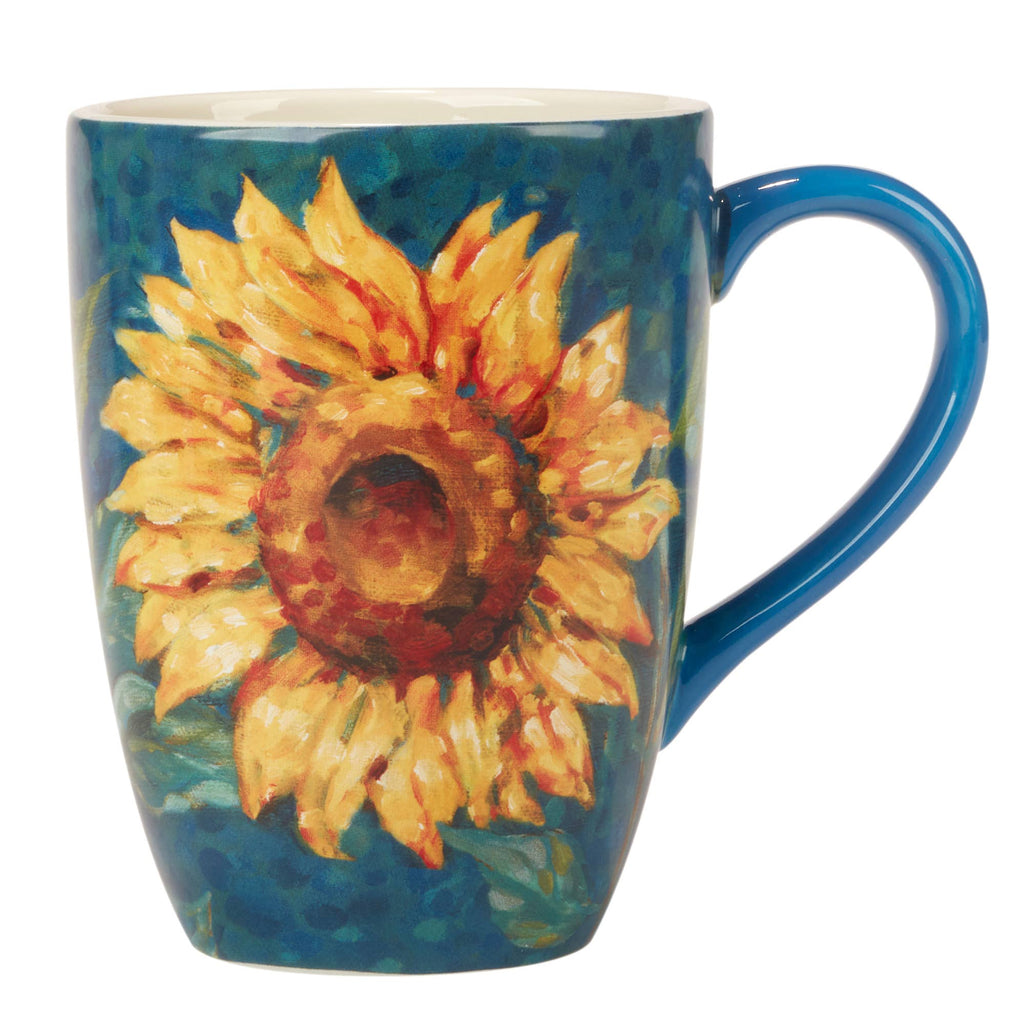 Golden Sunflowers Mug 14 oz. 4 asst.