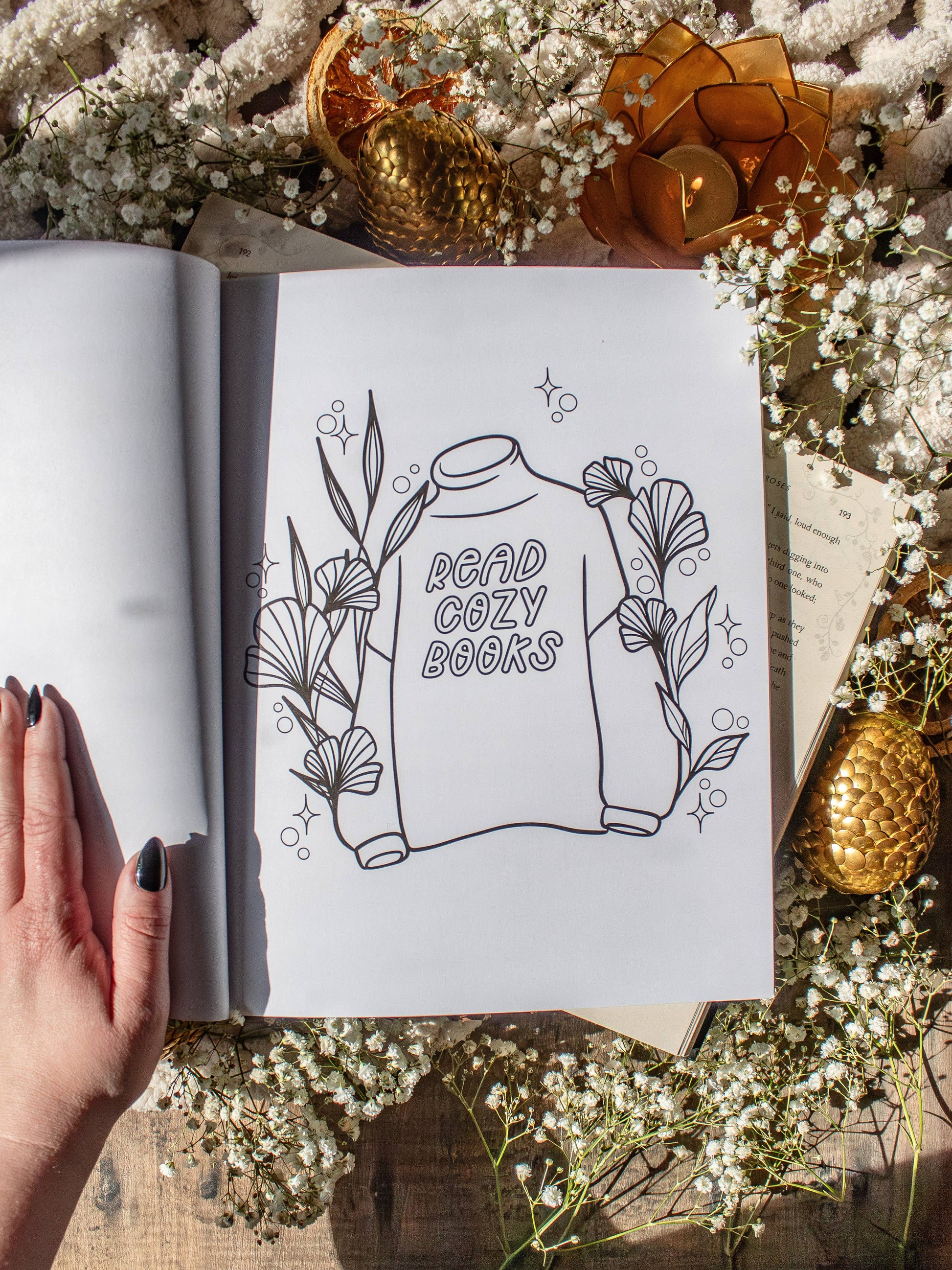 Bookish Coloring Book | 40 Coloring Pages For Adult Readers