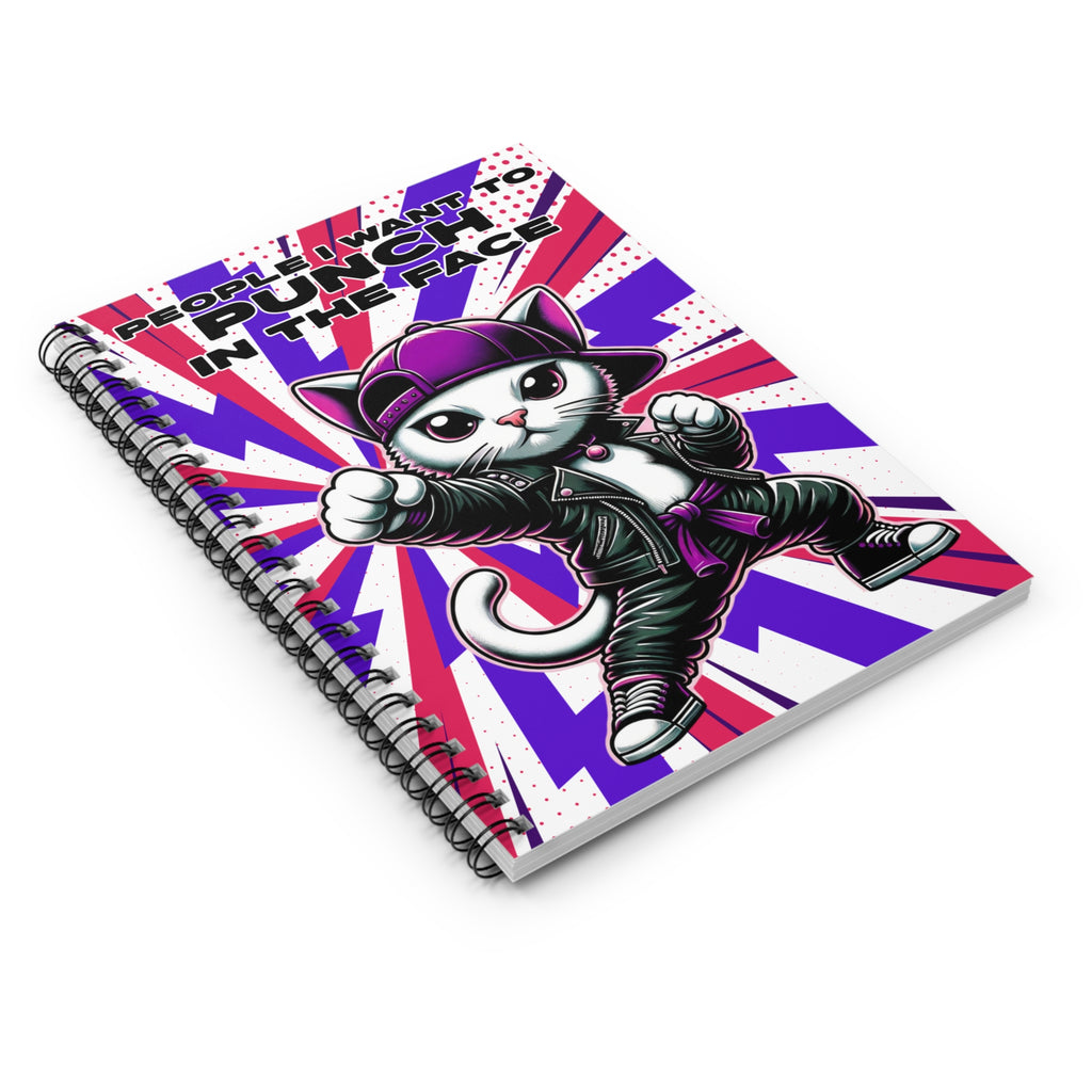 People I Want To Punch - Purple - Spiral Notebook