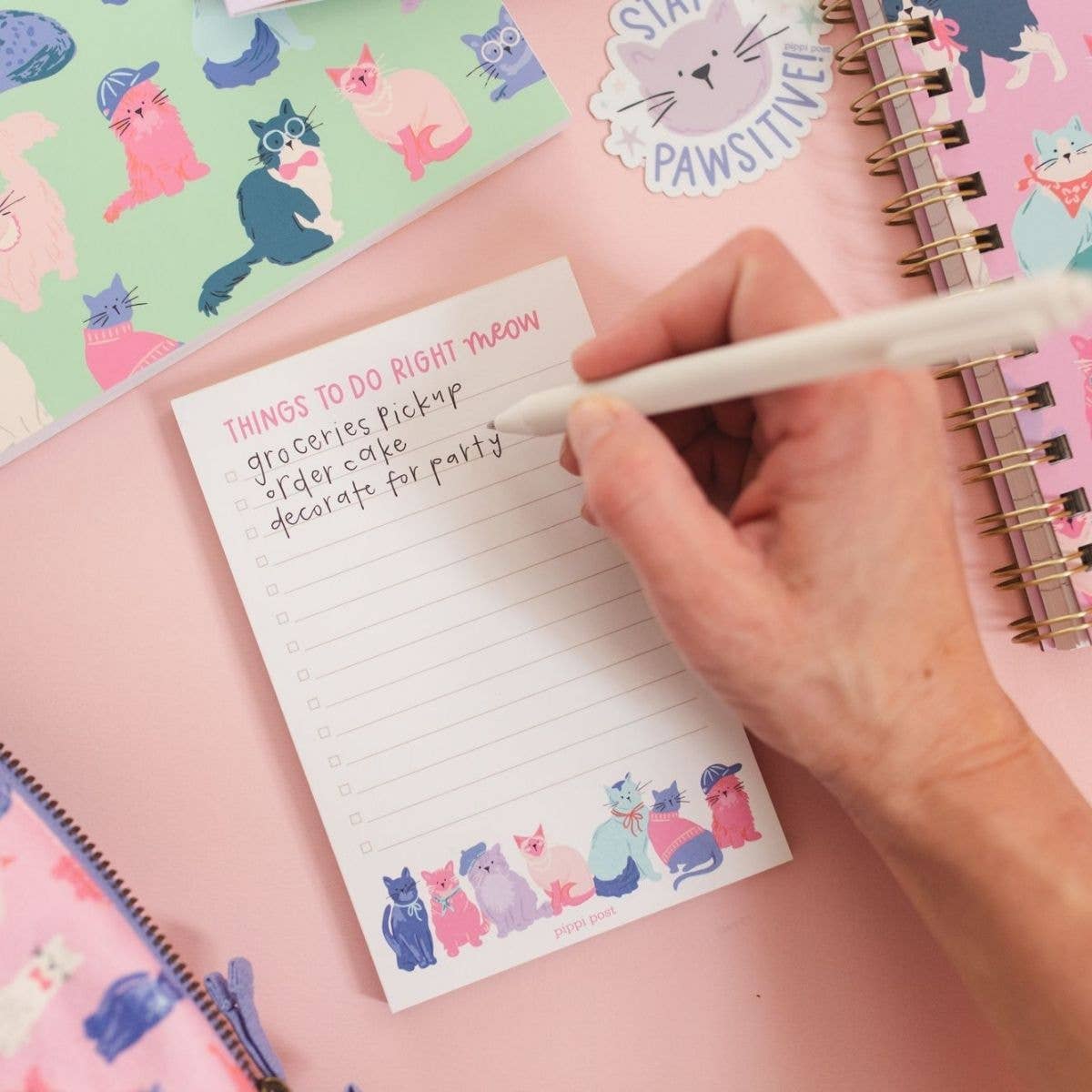 Things To Do Right Meow Cool Cats 4x6 To Do Notepad