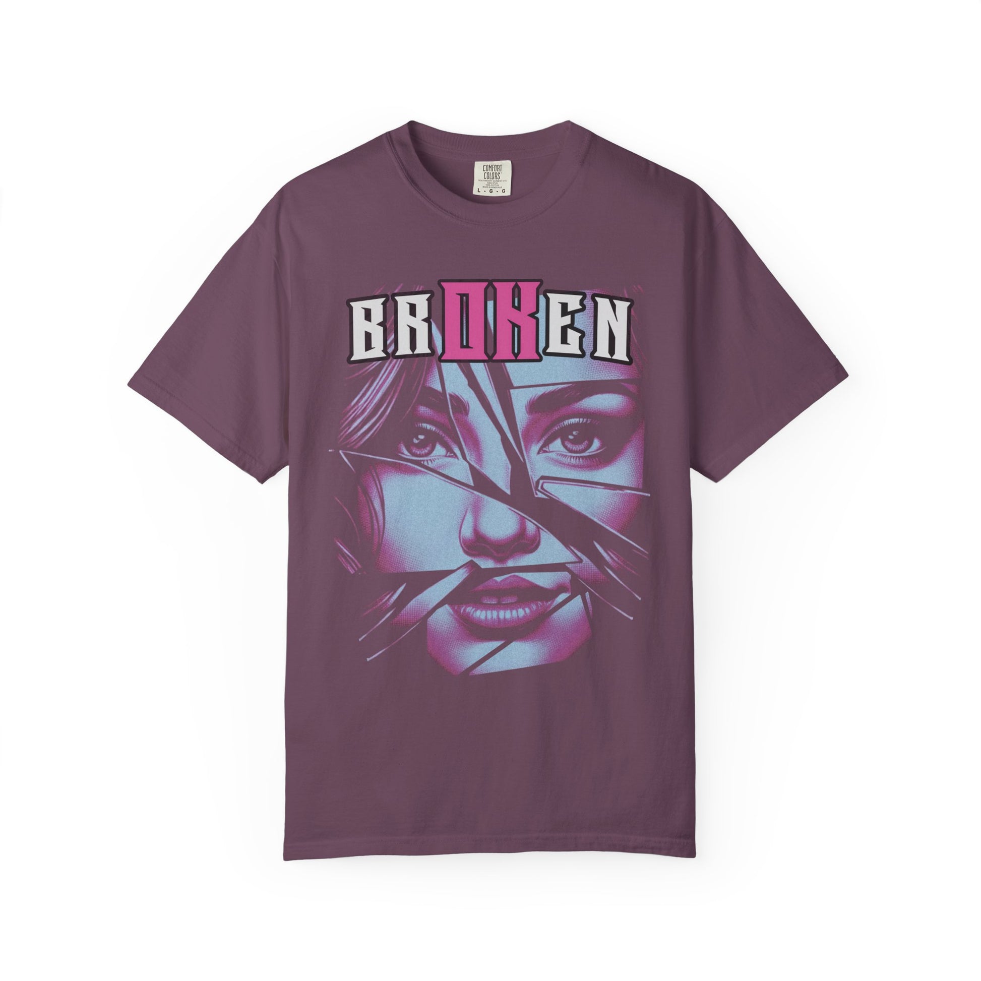 Broken V1 - Pink & Wht - Unisex T-shirt - Cliff's Pick Of The Month