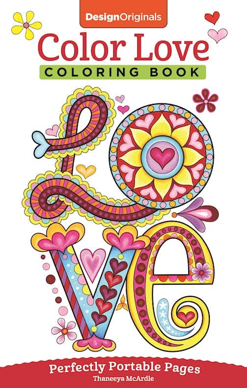 Color Love Coloring Book - Take Along Size Adult Coloring
