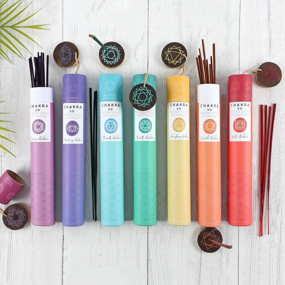 Seven Chakra Incense Sticks - Individual Package
