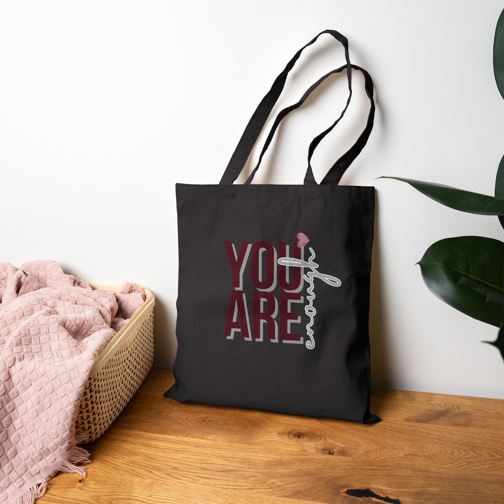 You Are Enough - Cotton Canvas Tote Bag