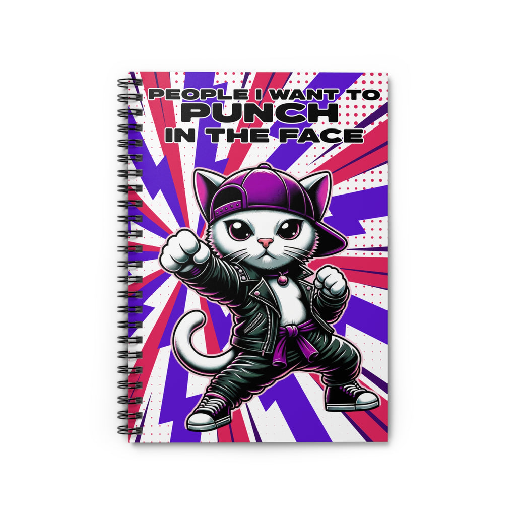 People I Want To Punch - Purple - Spiral Notebook