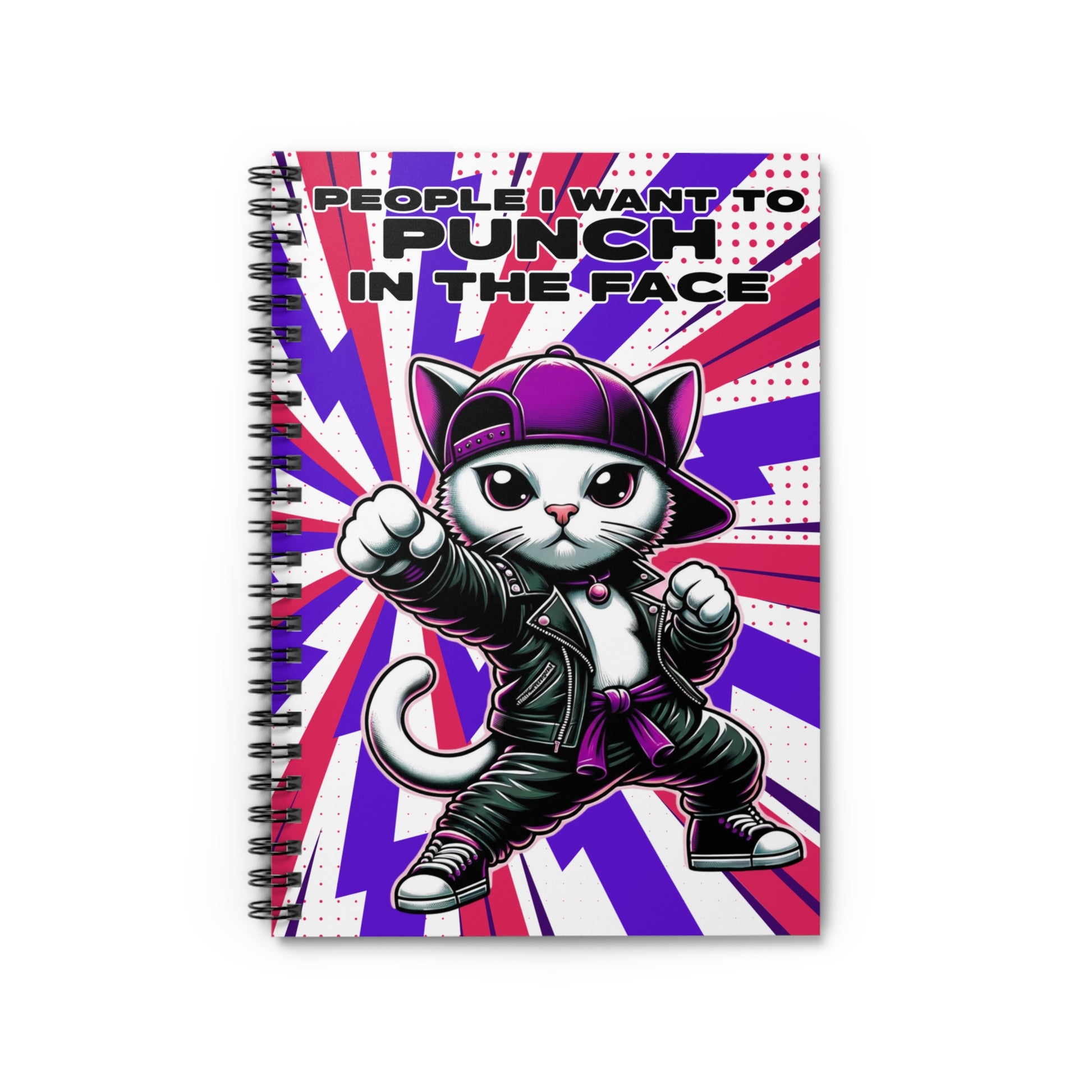 People I Want To Punch - Purple - Spiral Notebook