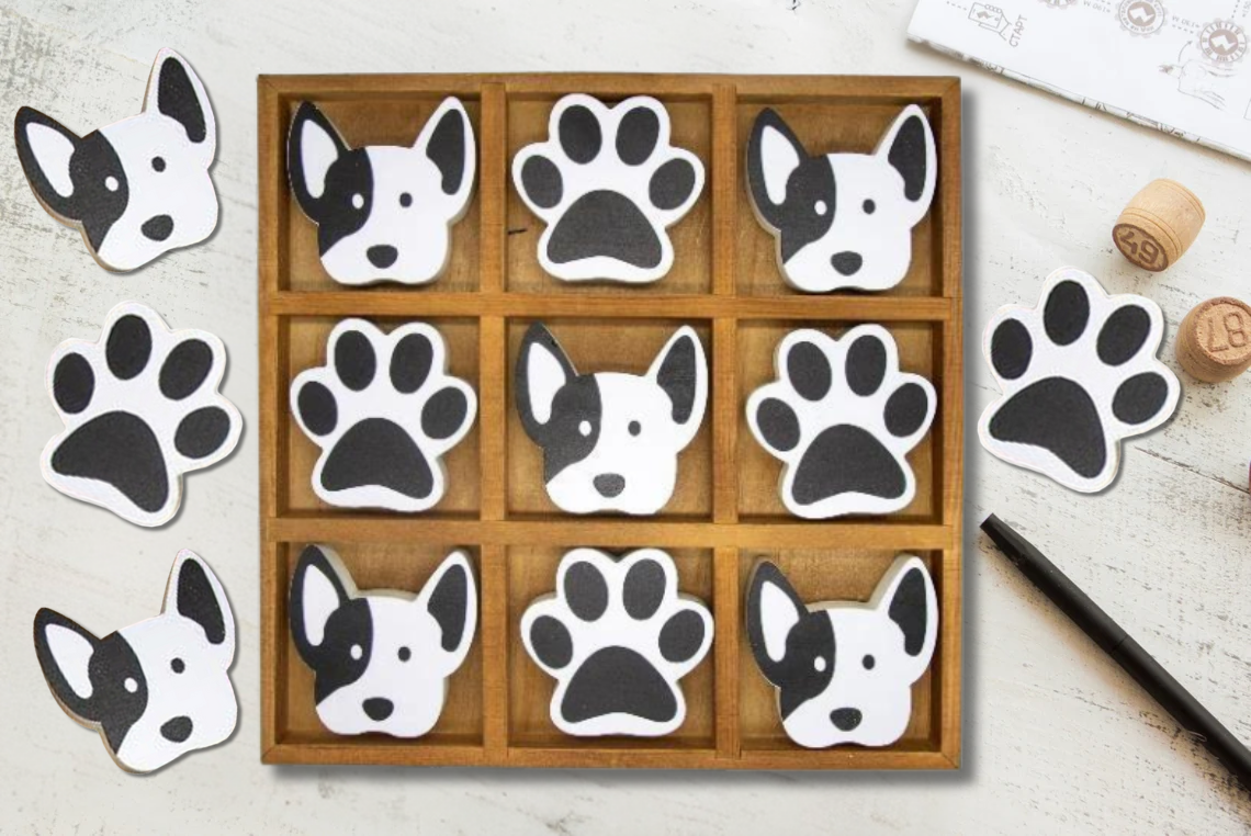 Puppy Tic-Tac-Toe Set