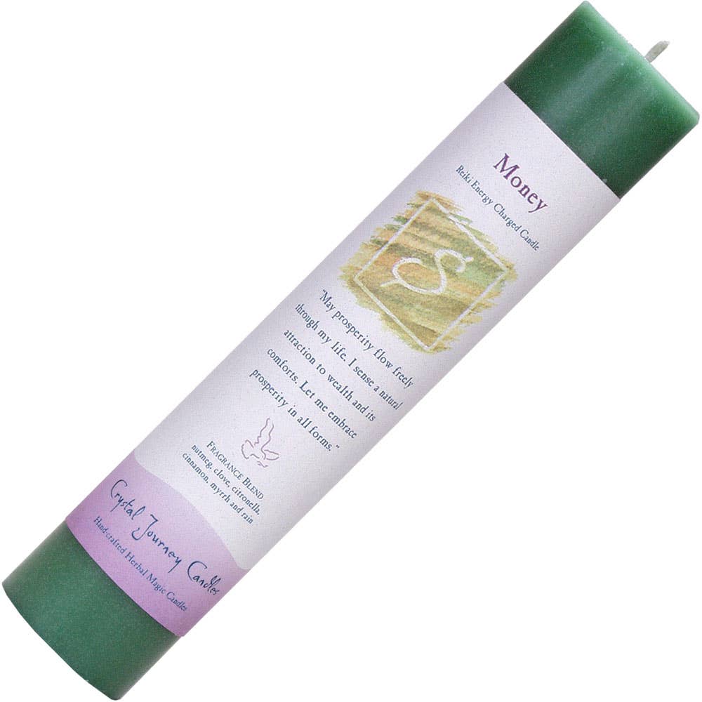 Reiki Herbal Pillar Candle Money (Each)