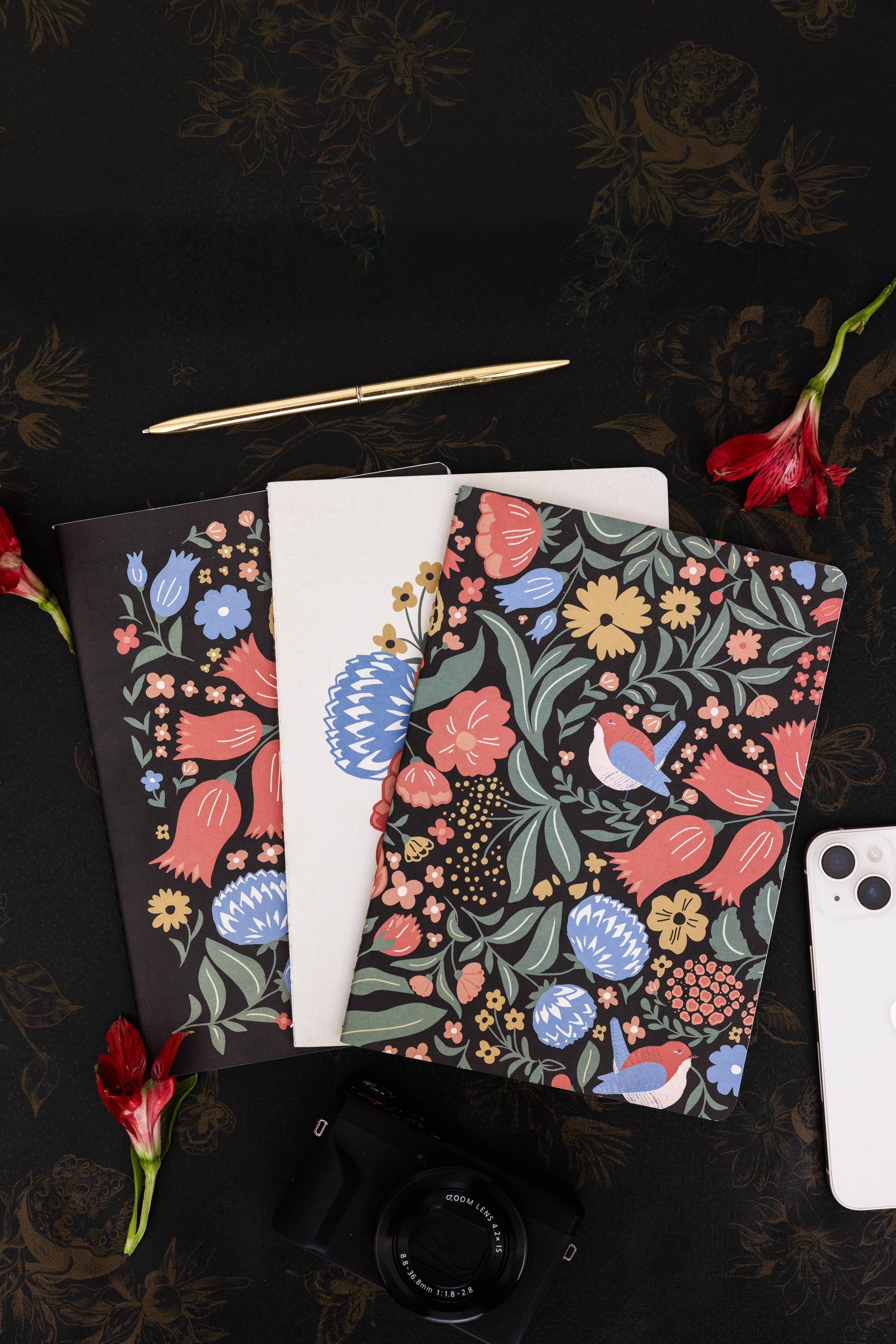 Stitch Notebook Set, Wanderlust Black