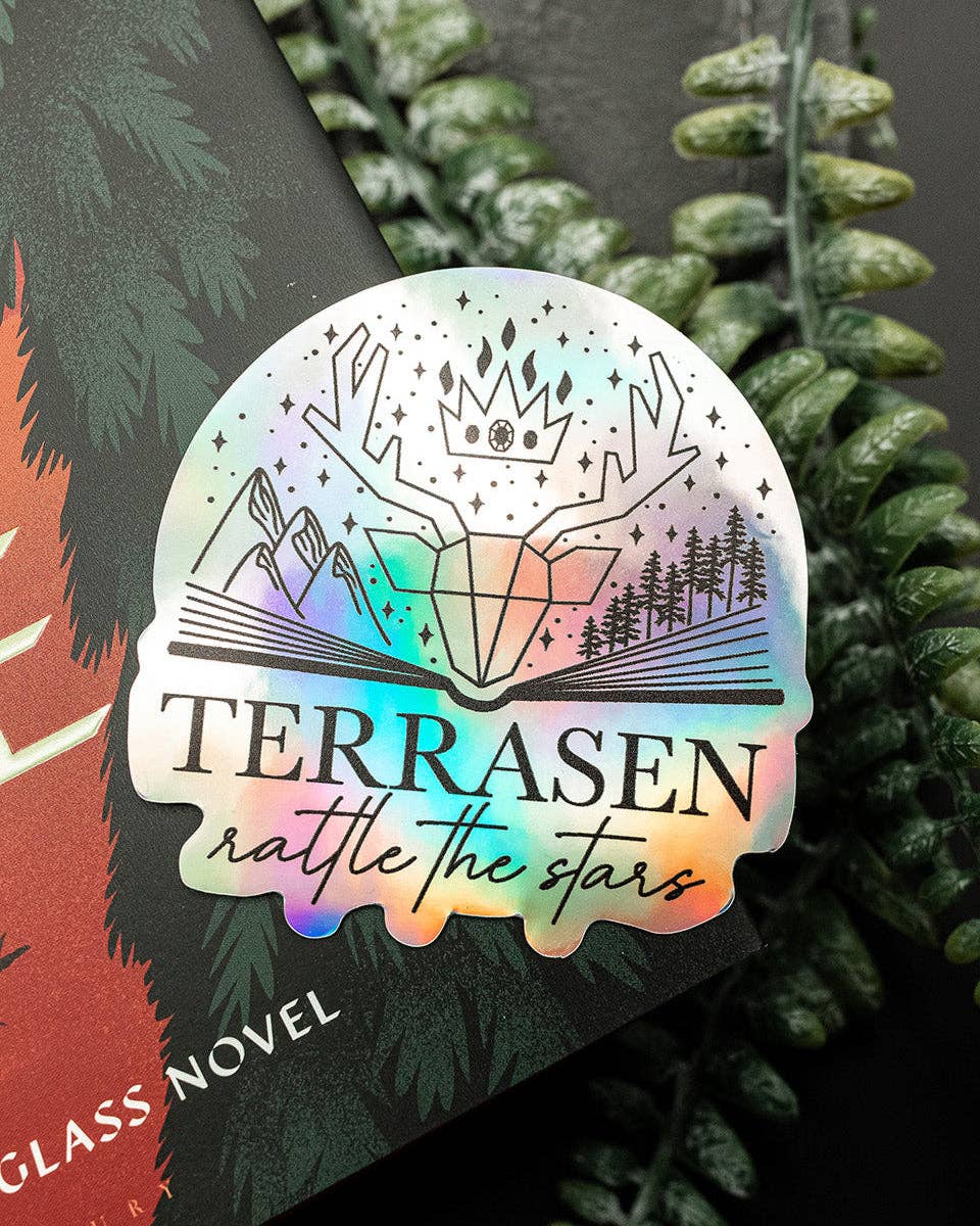 Terrasen holographic sticker | Throne of Glass licensed SJM