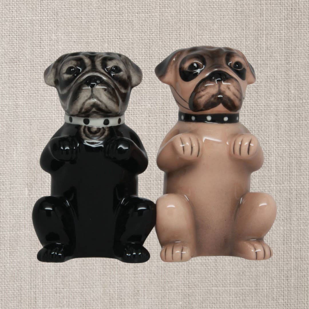 Pugs Salt and Pepper Shaker Set