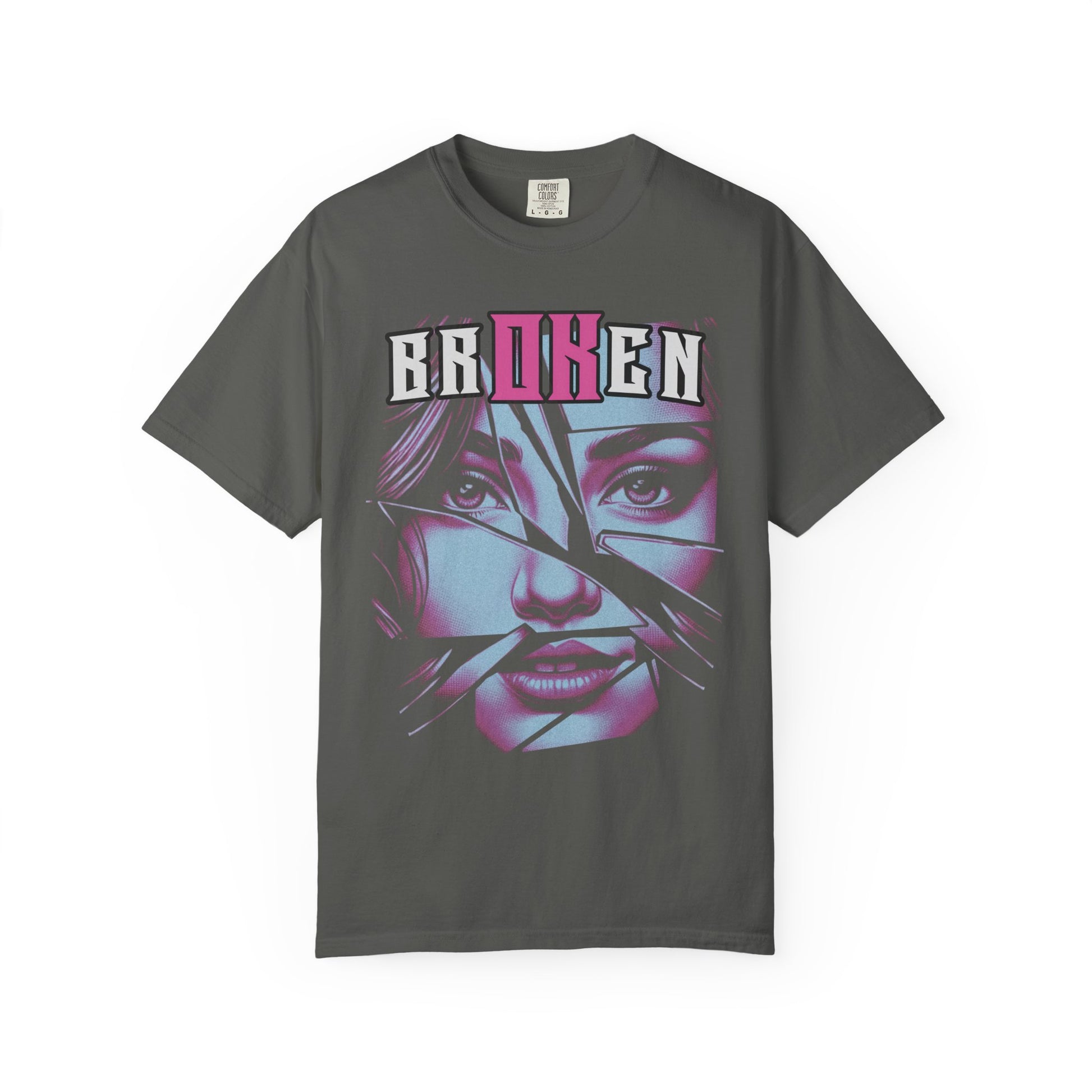 Broken V1 - Pink & Wht - Unisex T-shirt - Cliff's Pick Of The Month