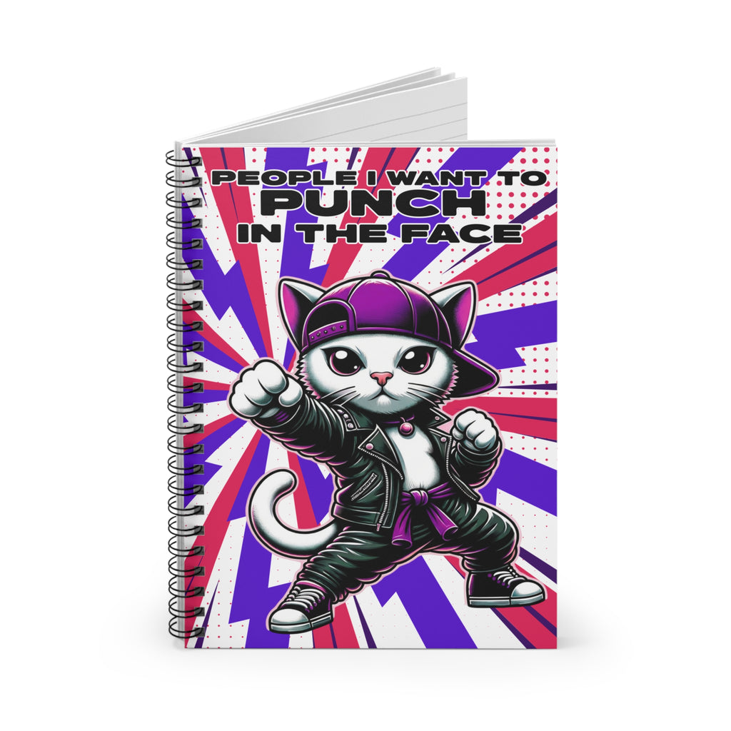 People I Want To Punch - Purple - Spiral Notebook