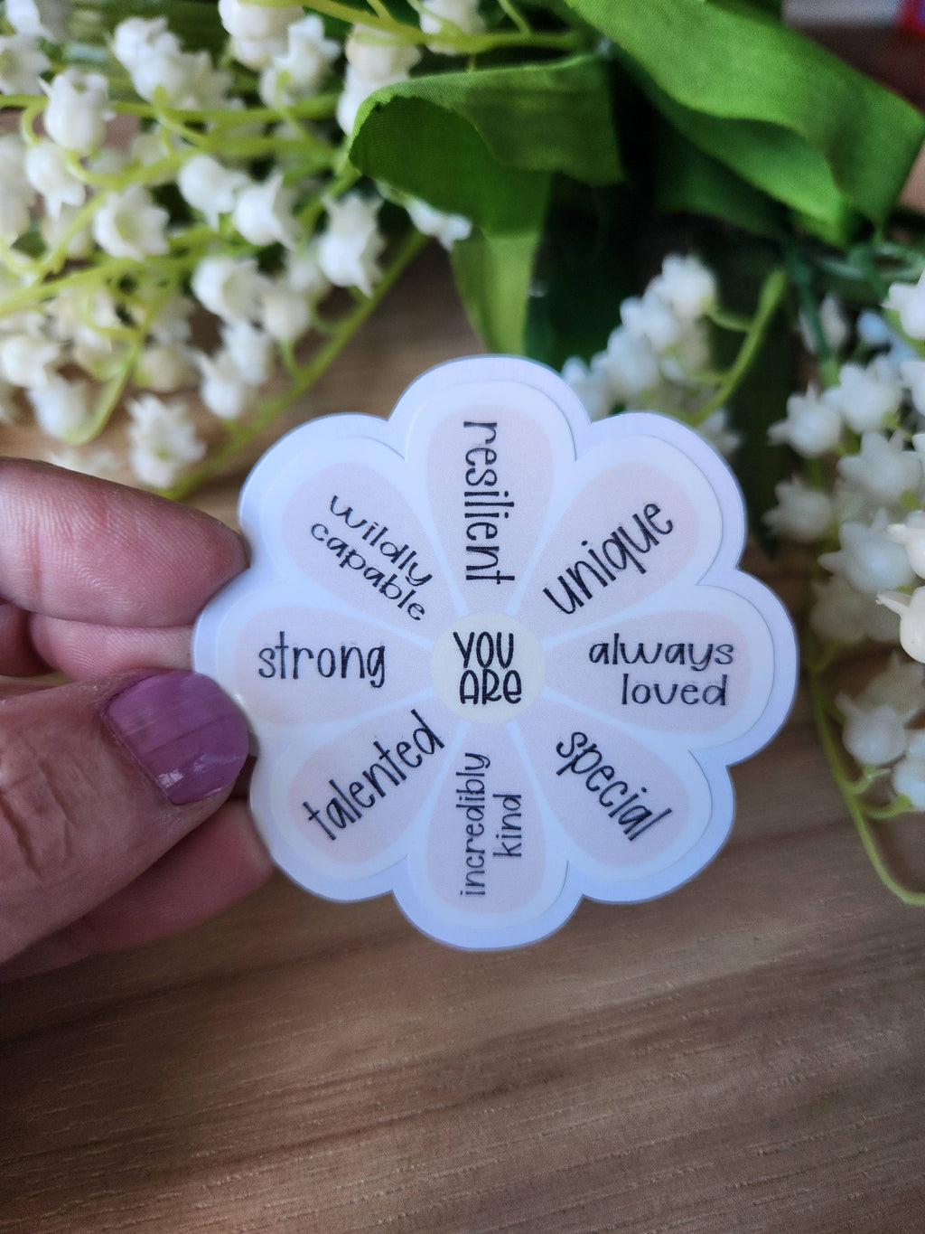 Positive affirmation sticker