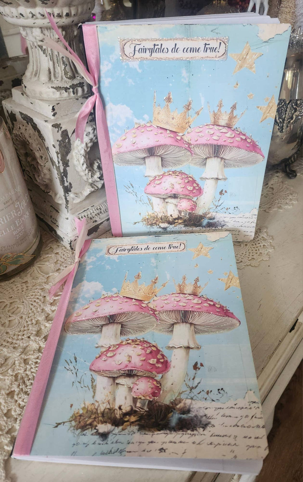 Journal Notebook Fairytales Do Come True Mushrooms