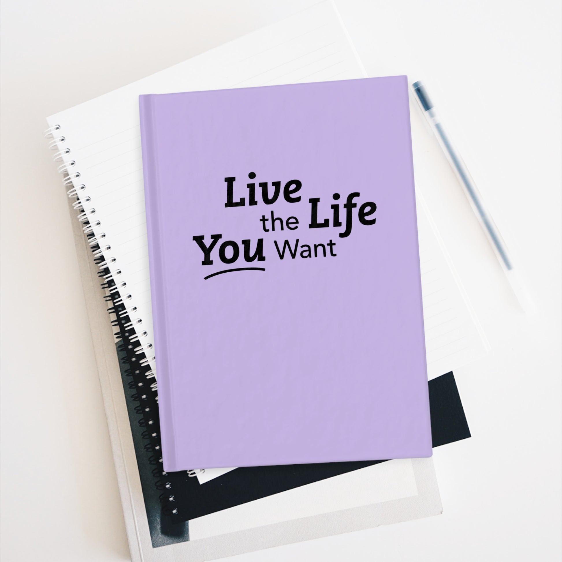 Live the Life You Want Purple Journal