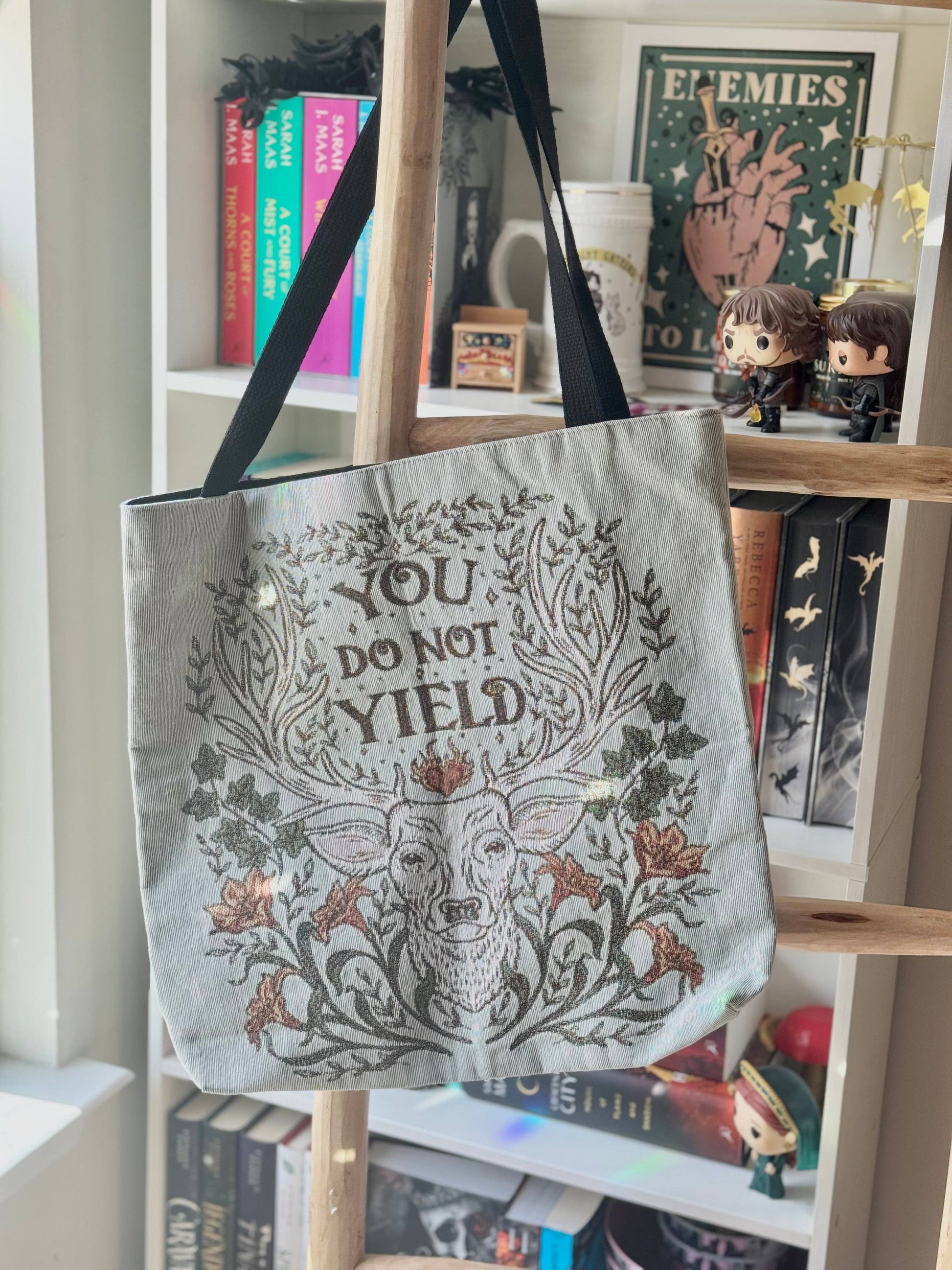 You Do Not Yield TOG Woven Tote Bag, Officially Licensed Sarah J Maas