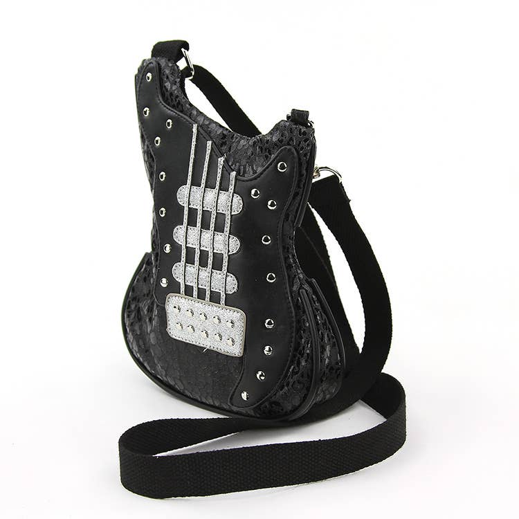 Guitar Crossbody Bag in Vinyl
