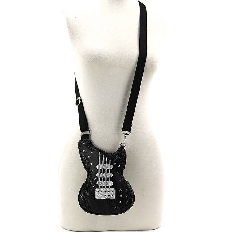Guitar Crossbody Bag in Vinyl