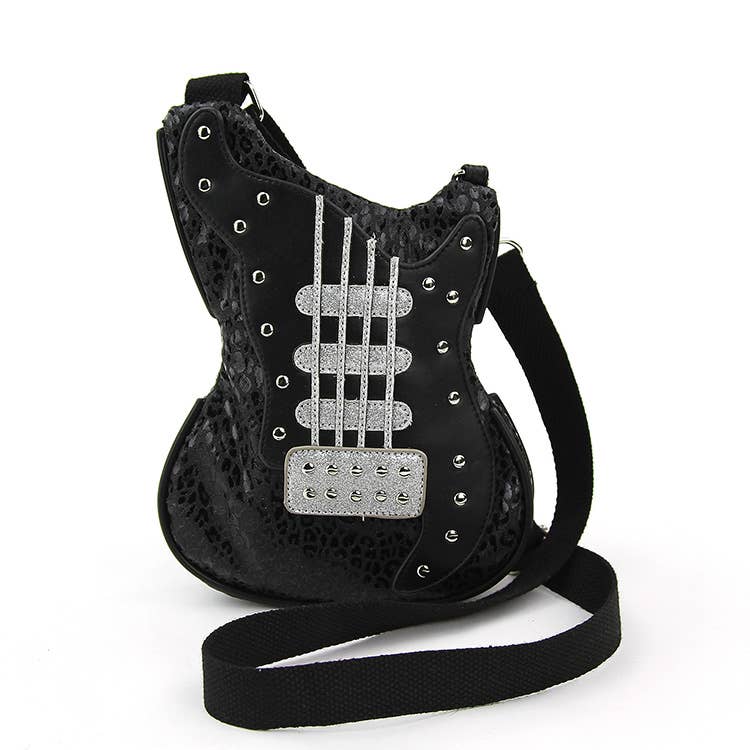 Guitar Crossbody Bag in Vinyl