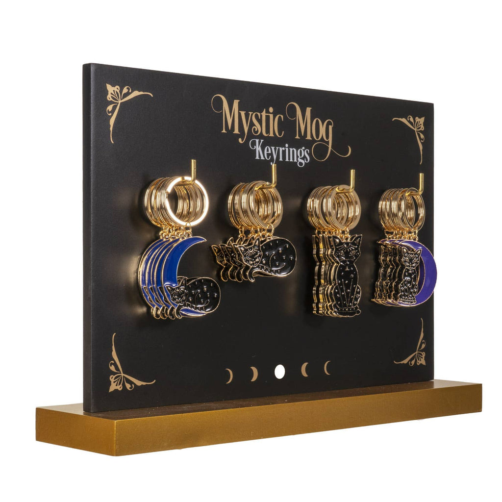 Mystic Mog Black Cat Keychain