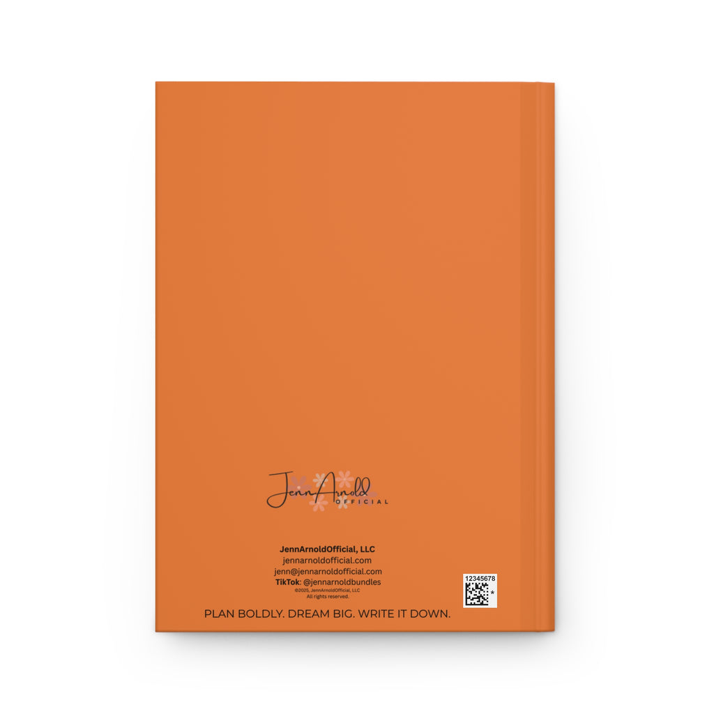 Live the Life You Want Orange 5.75"x8" Journal