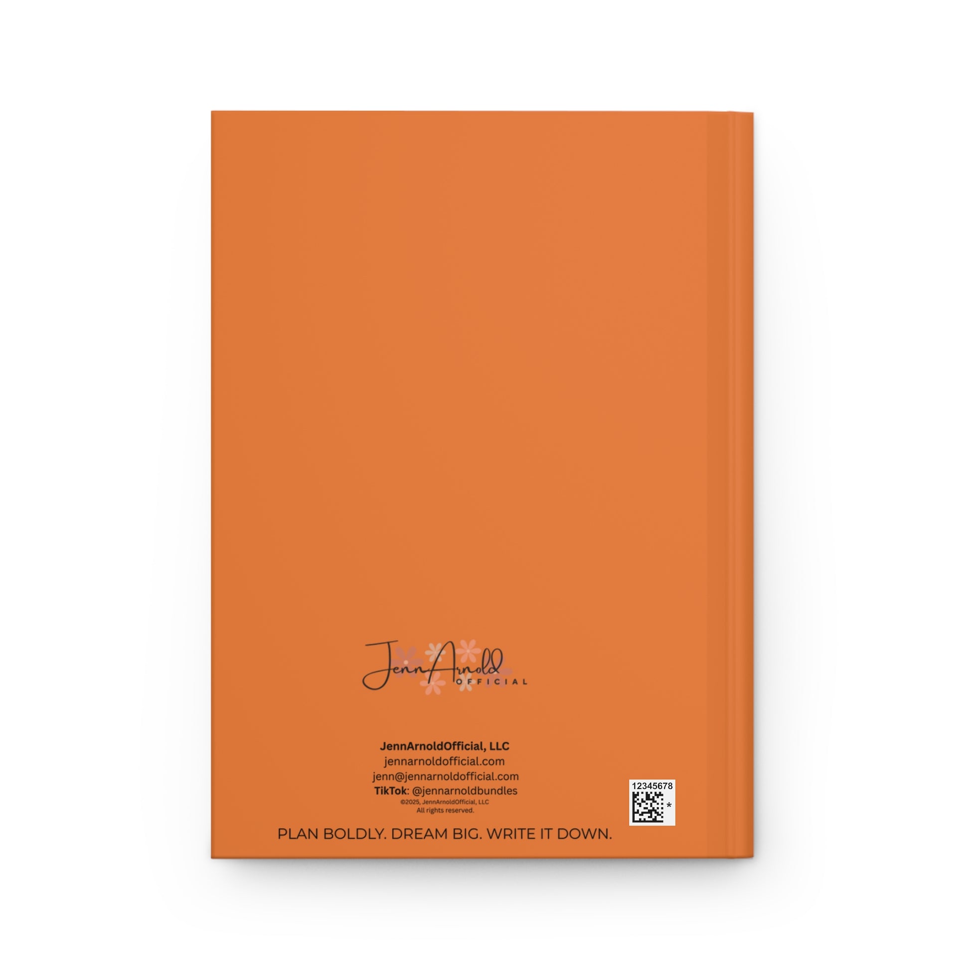 Live the Life You Want Orange 5.75"x8" Journal