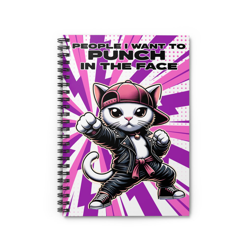 People I Want To Punch - Pink - Spiral Notebook