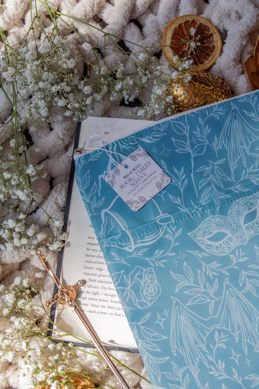 Water-Resistant Book / Tablet Sleeve | ACOTAR Starlight