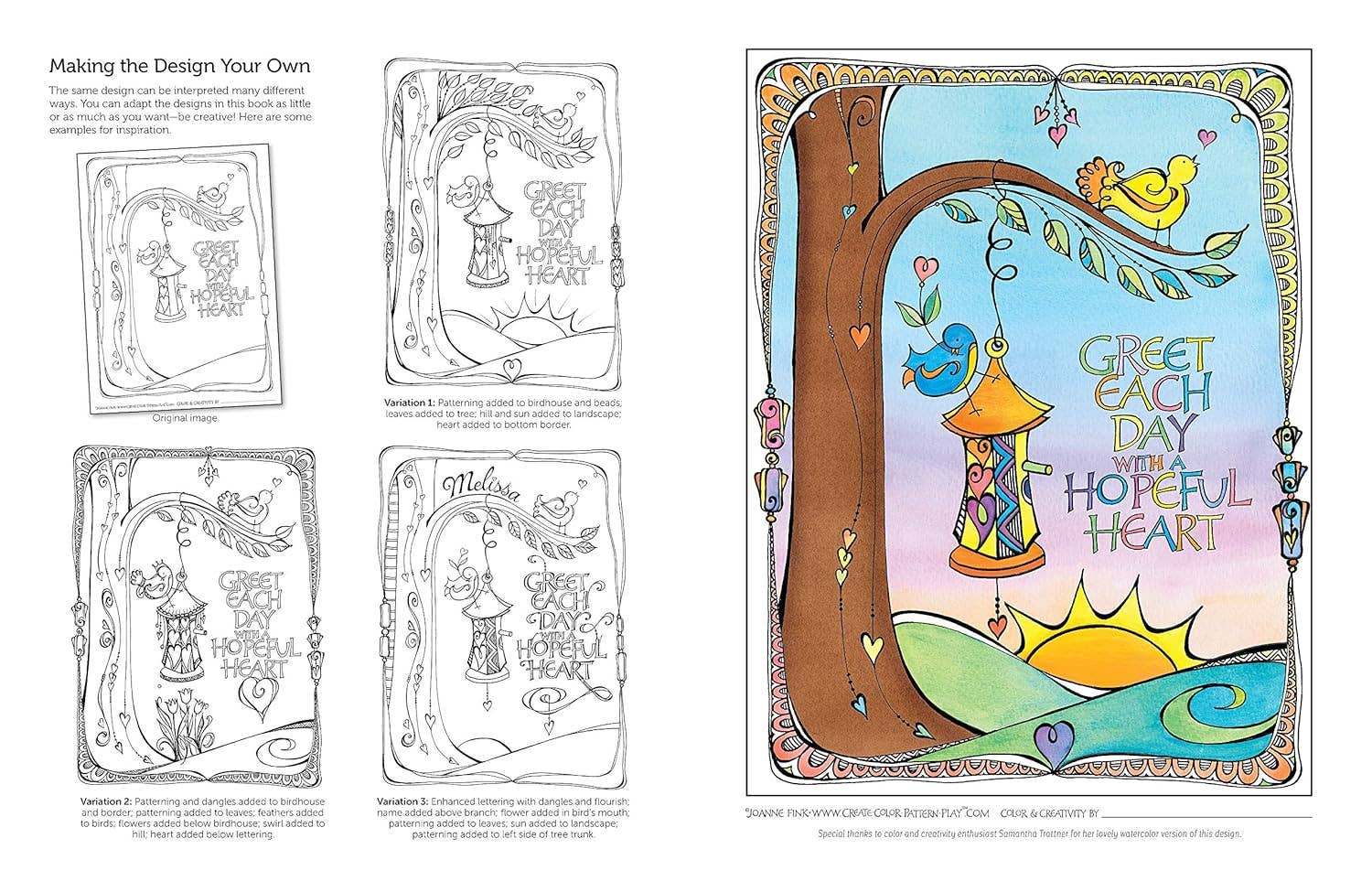 Expressions of Nature Coloring Book - Adult Coloring Designs