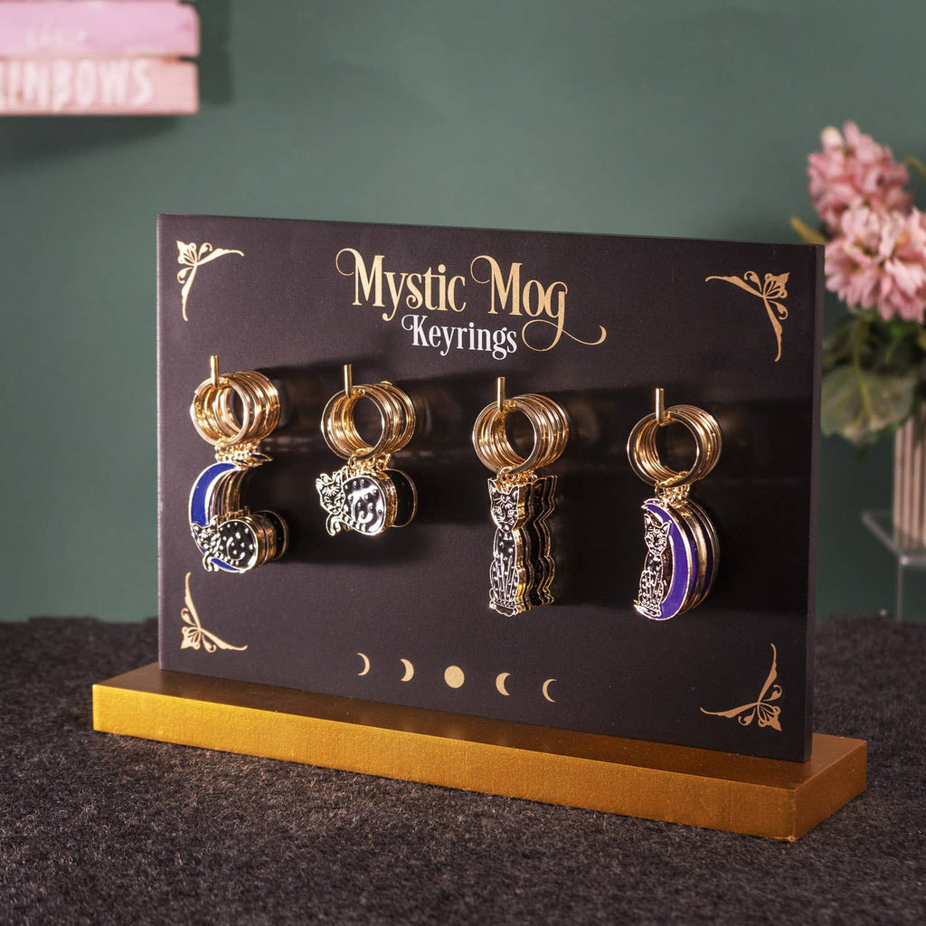 Mystic Mog Black Cat Keychain