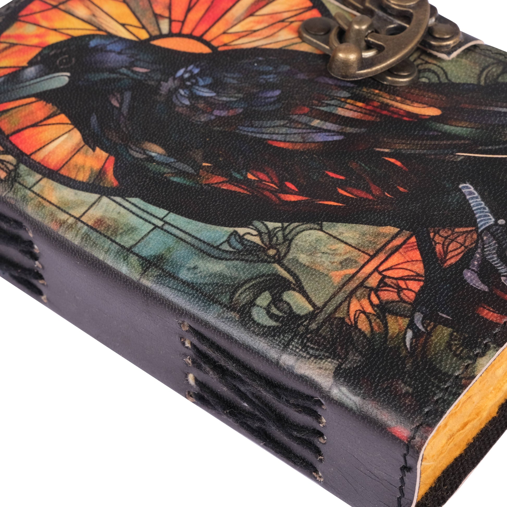 Crow - Leather Journal Blank Vintage Notebook