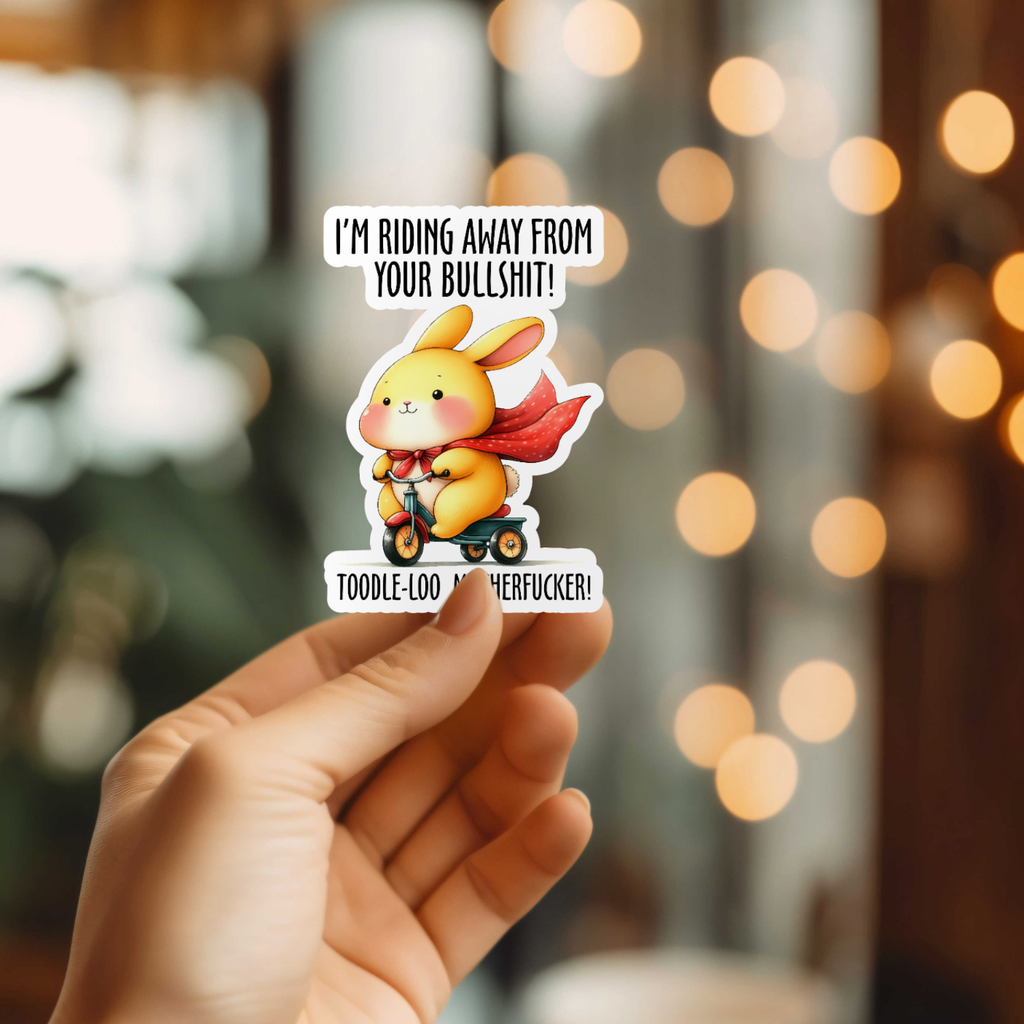 Funny Toodle-Loo Motherfucker Vinyl Sticker