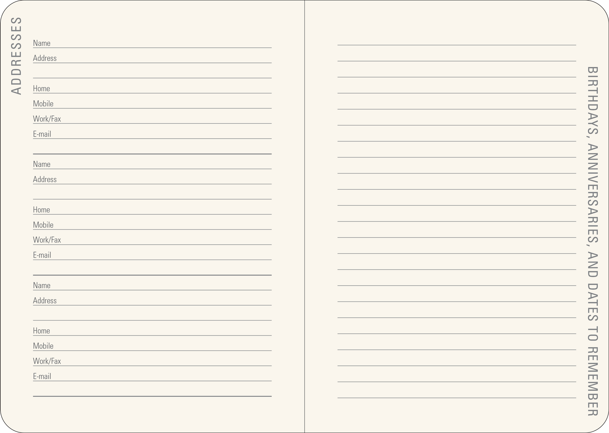 2026 Falling Blossoms Weekly Planner